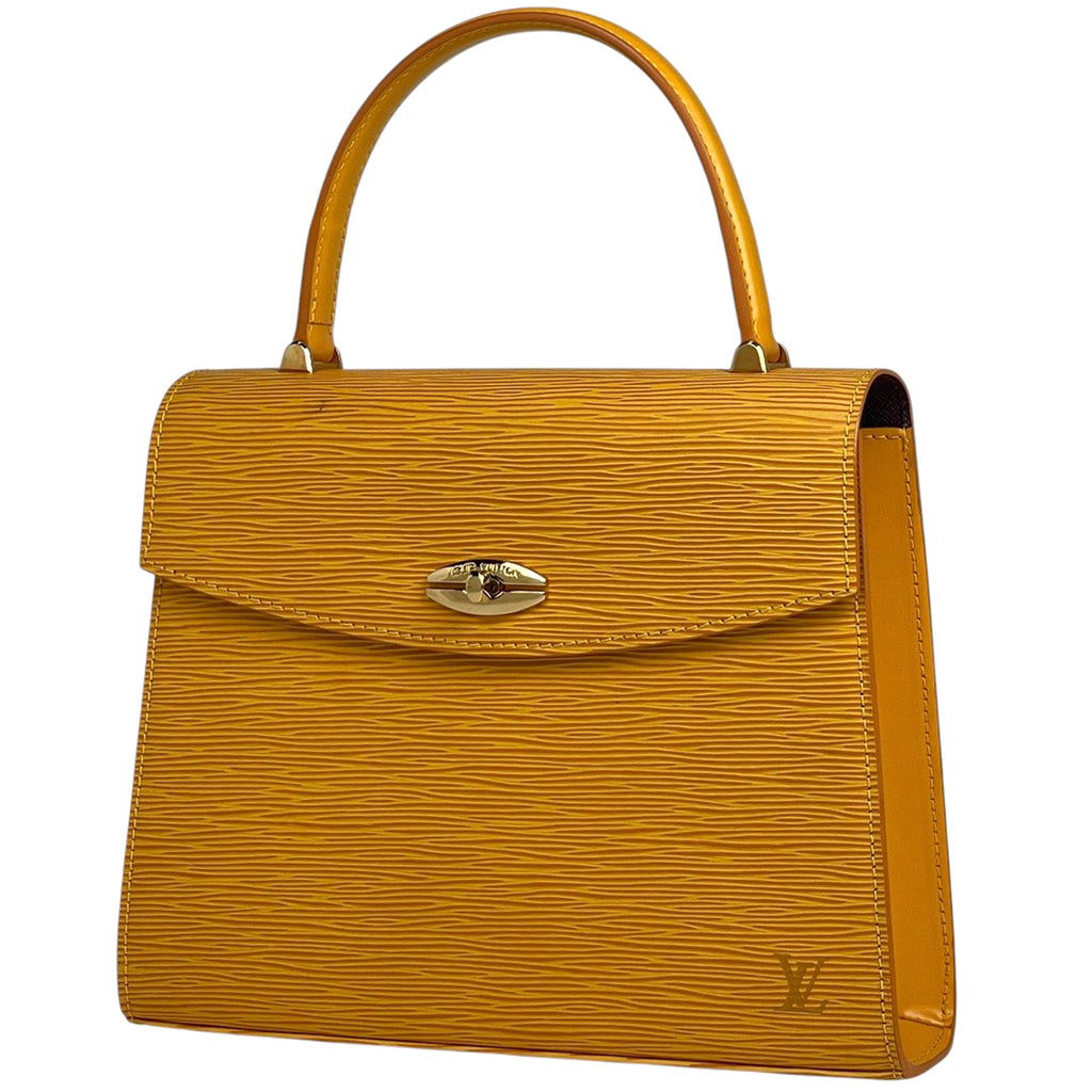 【ジャンク品】ルイ・ヴィトン マルゼルブ 手提げ ハンドバッグ エピ タッシリイエロー M52379 レディース 【中古】brbag