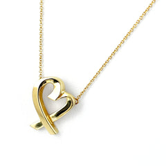 ティファニー ラビングハート ネックレス YG イエローゴールド ペンダント ネックレス 750 レディース ブランドジュエリー 【中古】brjwl