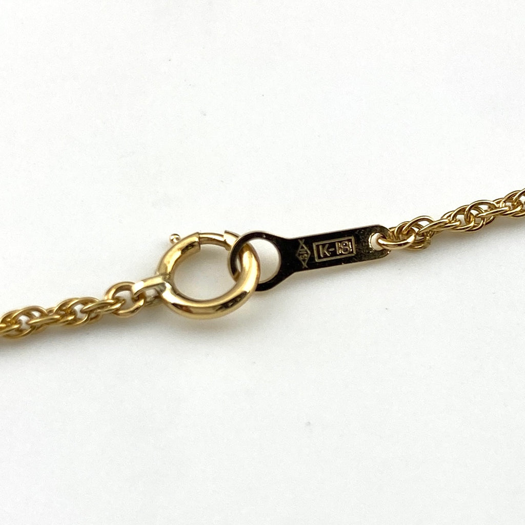 タサキ パール デザインネックレス YG イエローゴールド ペンダント 真珠 ネックレス K18 パール レディース 【中古】brjwl