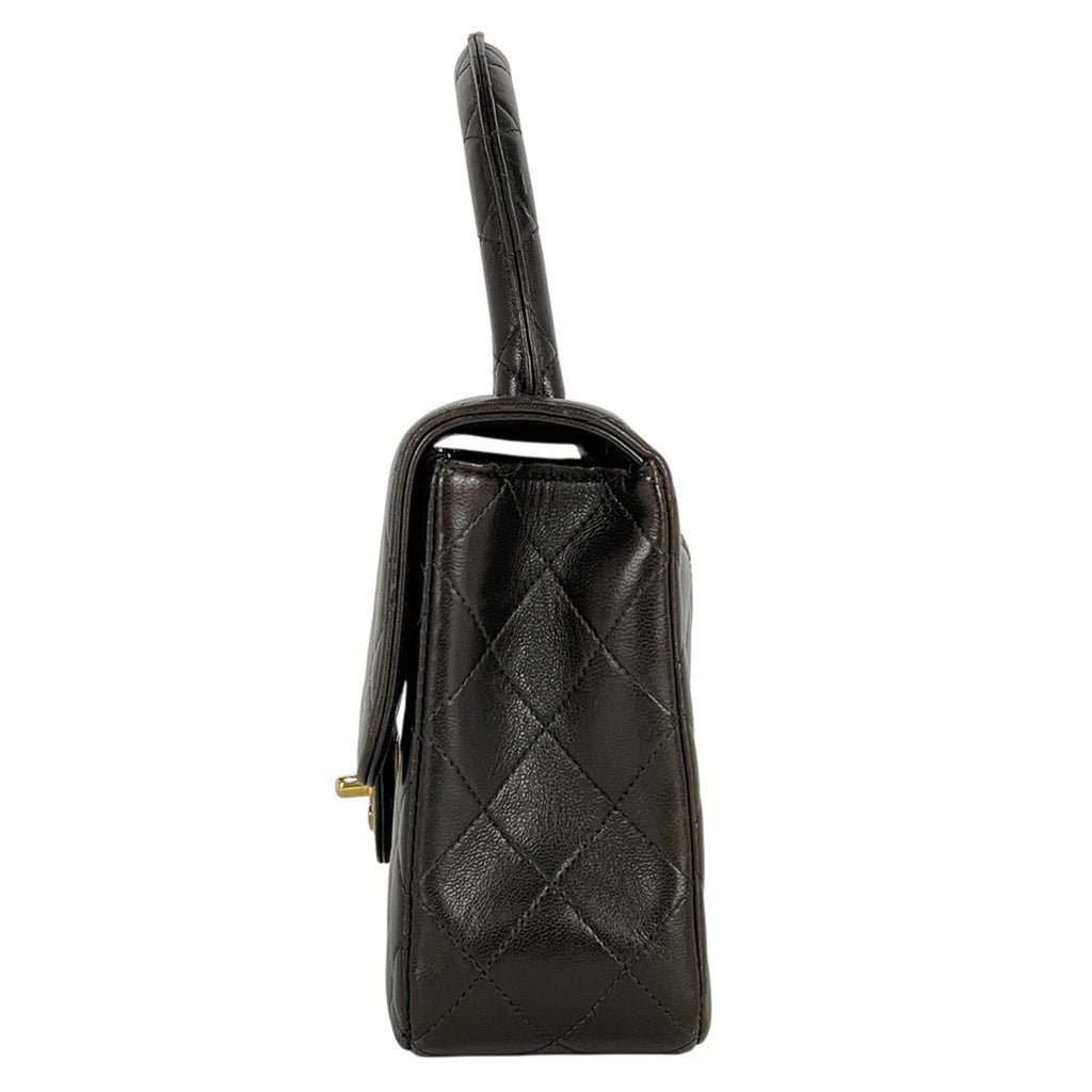 シャネル ココマーク ハンドバッグ 親子バッグ マトラッセ ハンドバッグ レザー ブラック A04193 レディース 【中古】brbag