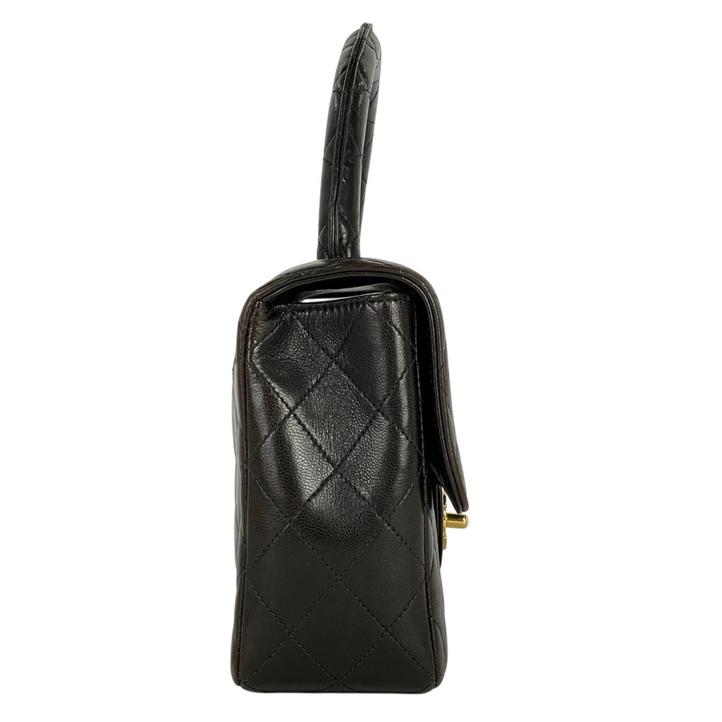 シャネル ココマーク ハンドバッグ 親子バッグ マトラッセ ハンドバッグ レザー ブラック A04193 レディース 【中古】brbag