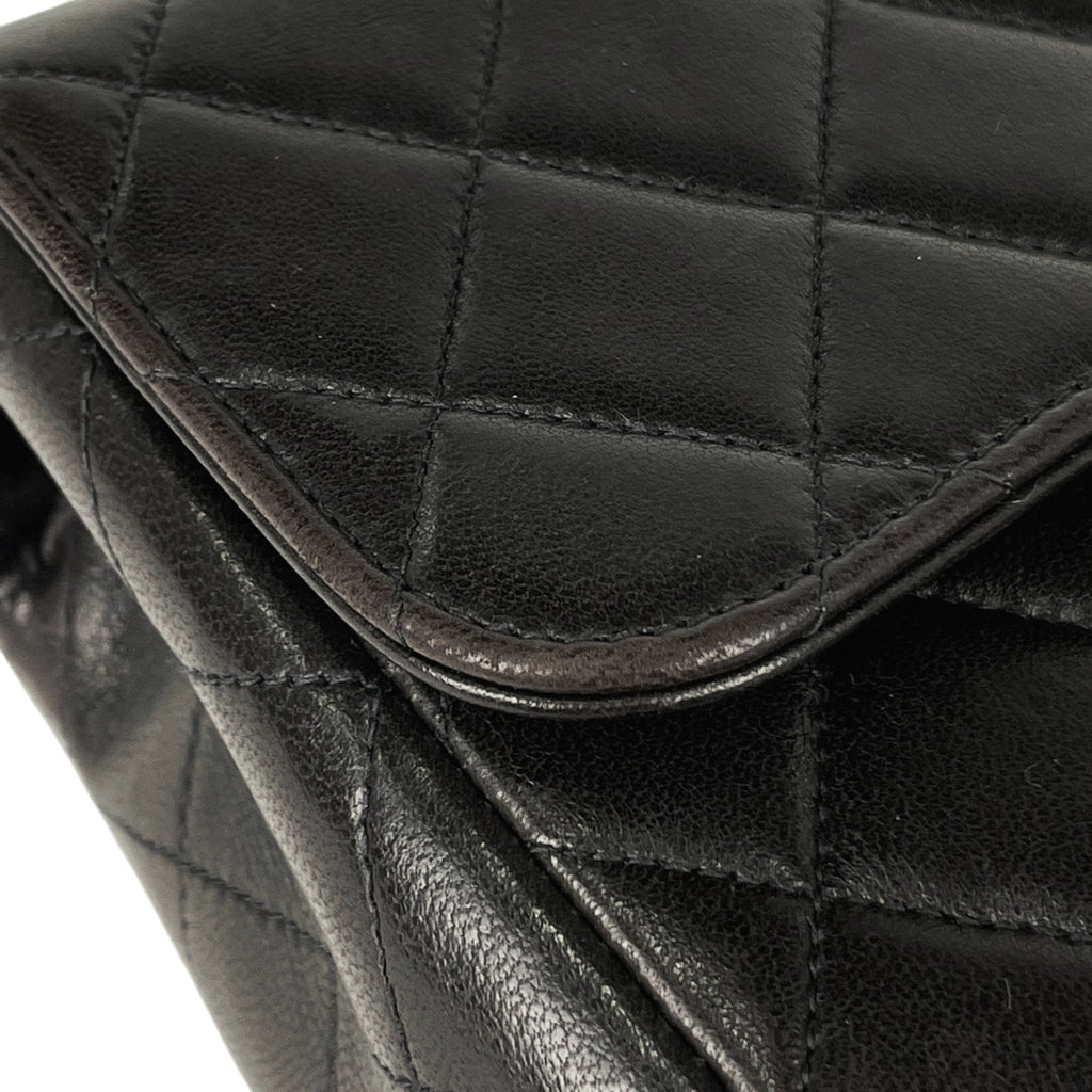 シャネル ココマーク ハンドバッグ 親子バッグ マトラッセ ハンドバッグ レザー ブラック A04193 レディース 【中古】brbag