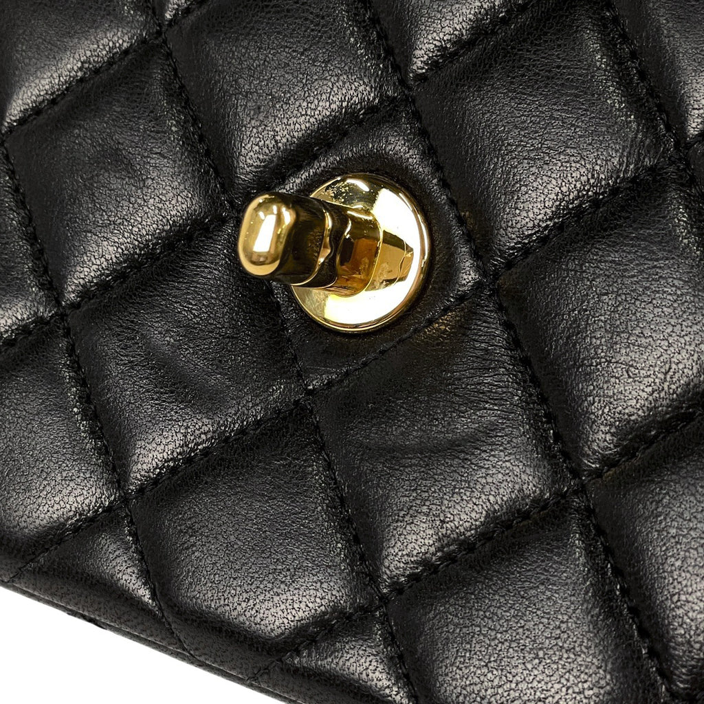 シャネル ココマーク ハンドバッグ 親子バッグ マトラッセ ハンドバッグ レザー ブラック A04193 レディース 【中古】brbag