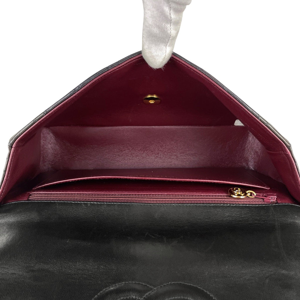 シャネル ココマーク ハンドバッグ 親子バッグ マトラッセ ハンドバッグ レザー ブラック A04193 レディース 【中古】brbag