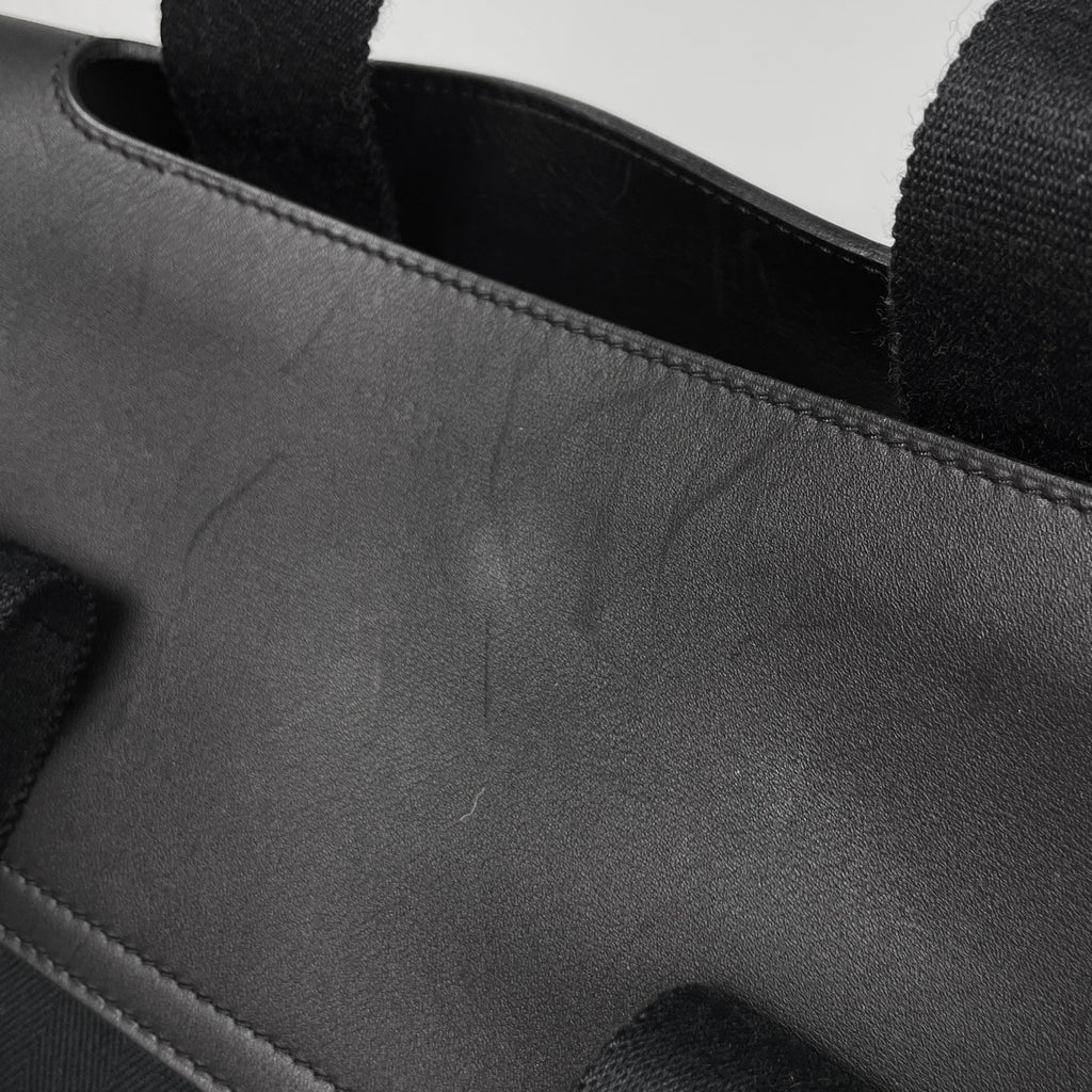 エルメス ヴァルパライソ MM トートバッグ トートバッグ トワルシェブロン ブラック 刻印なし レディース 【中古】brbag