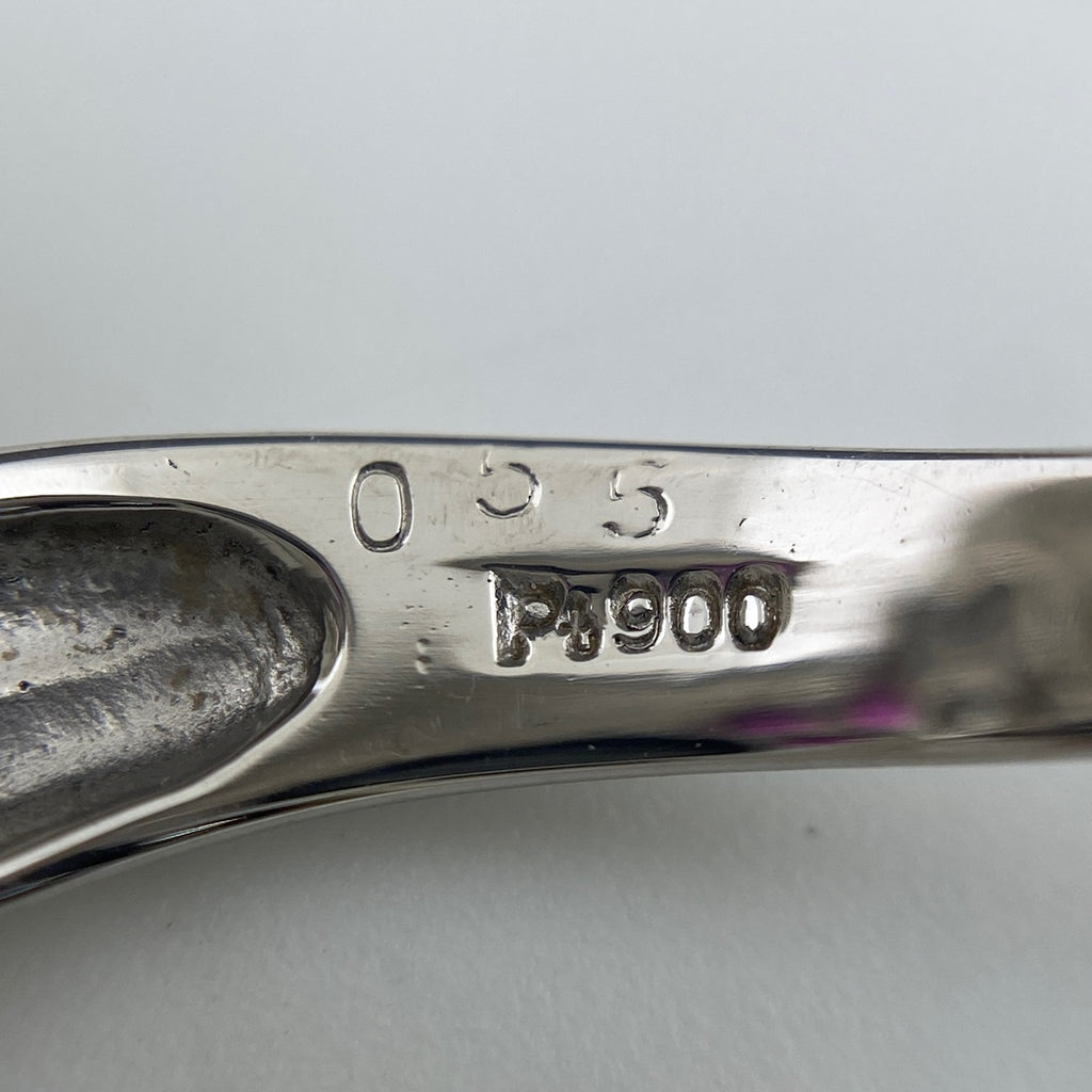 【状態良好】 フラワー リング プラチナ 指輪 ルビー メレダイヤ 花 12号 Pt900 ダイヤモンド レディース 【中古】nbjwl