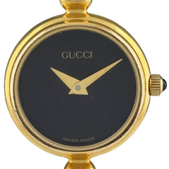 グッチ バングルウォッチ 2700.2.L 腕時計 SS GP クォーツ ブラック レディース 【中古】wtcbb