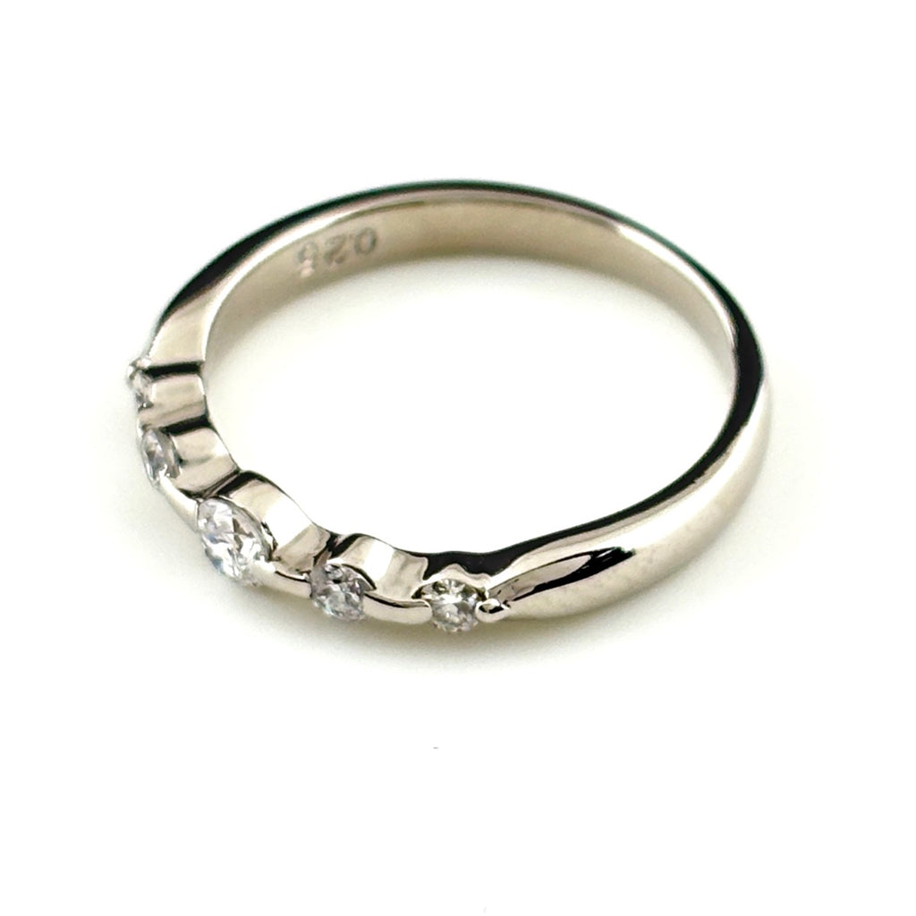 メレダイヤ デザインリング プラチナ 指輪 リング 8号 Pt900 ダイヤモンド レディース ノンブランドジュエリー 【中古】nbjwl