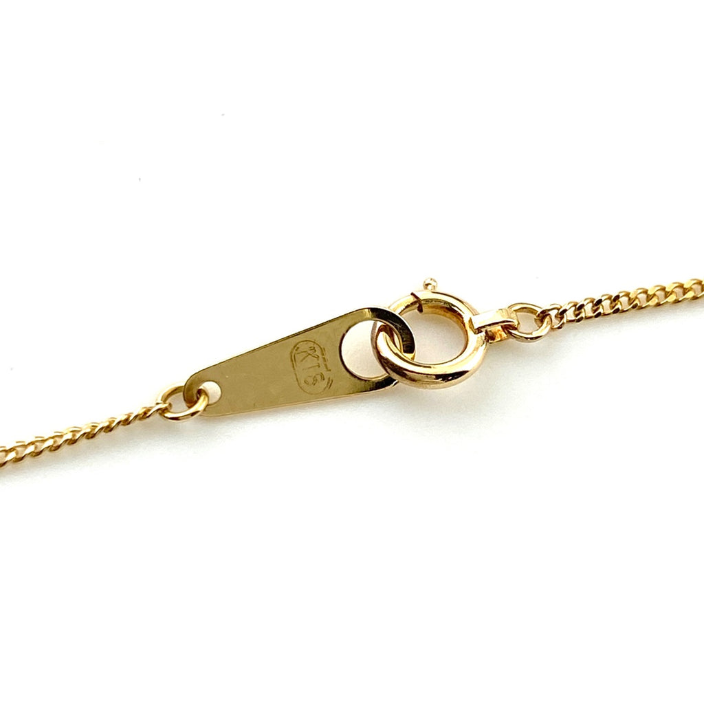 メレダイヤ デザインネックレス YG イエローゴールド ペンダント ネックレス K18 ダイヤモンド レディース 【中古】nbjwl