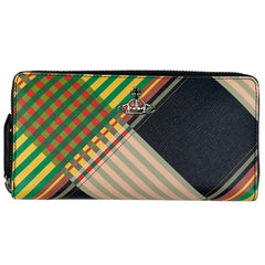 ヴィヴィアンウエストウッド コンバット タータン 長財布 長財布 コーティングキャンバス L0074 レディース ブランドバッグ・小物 【中古】brbag