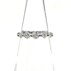 メレダイヤ デザインリング プラチナ 指輪 リング 7号 Pt900 ダイヤモンド レディース 【中古】nbjwl