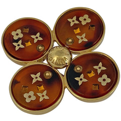 ルイ・ヴィトン ブロッシュ アンクルージョン アールデコ ブローチ GP ゴールド レディース 【中古】bracc