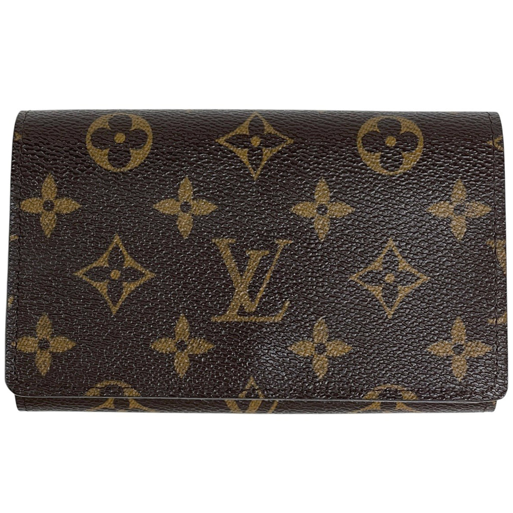 ルイ・ヴィトン ポルトフォイユ トレゾール 札入れ 小銭入れ 二つ折り財布 モノグラム ブラウン M61736 レディース 【中古】brbag