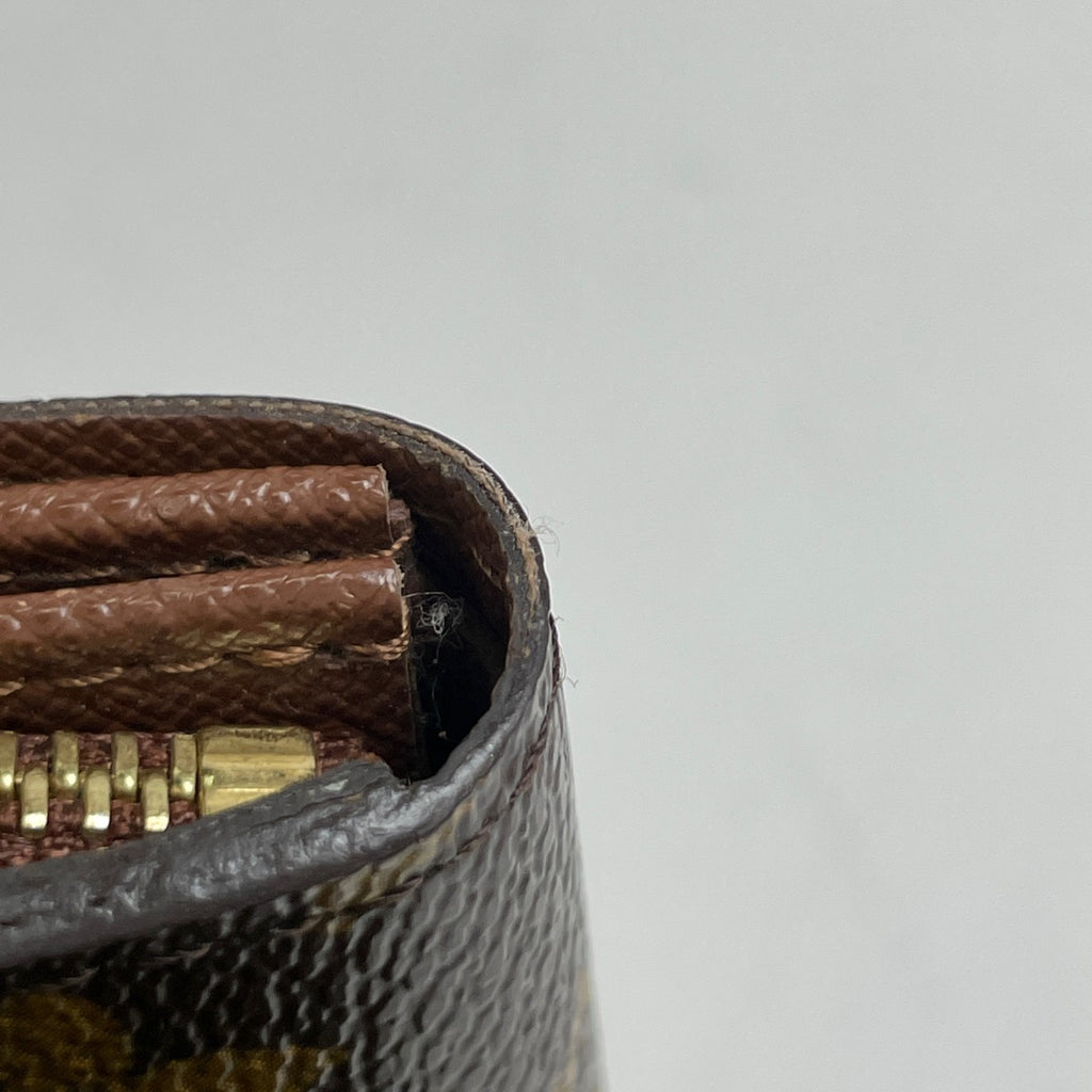 ルイ・ヴィトン ポルトフォイユ トレゾール 札入れ 小銭入れ 二つ折り財布 モノグラム ブラウン M61736 レディース 【中古】brbag