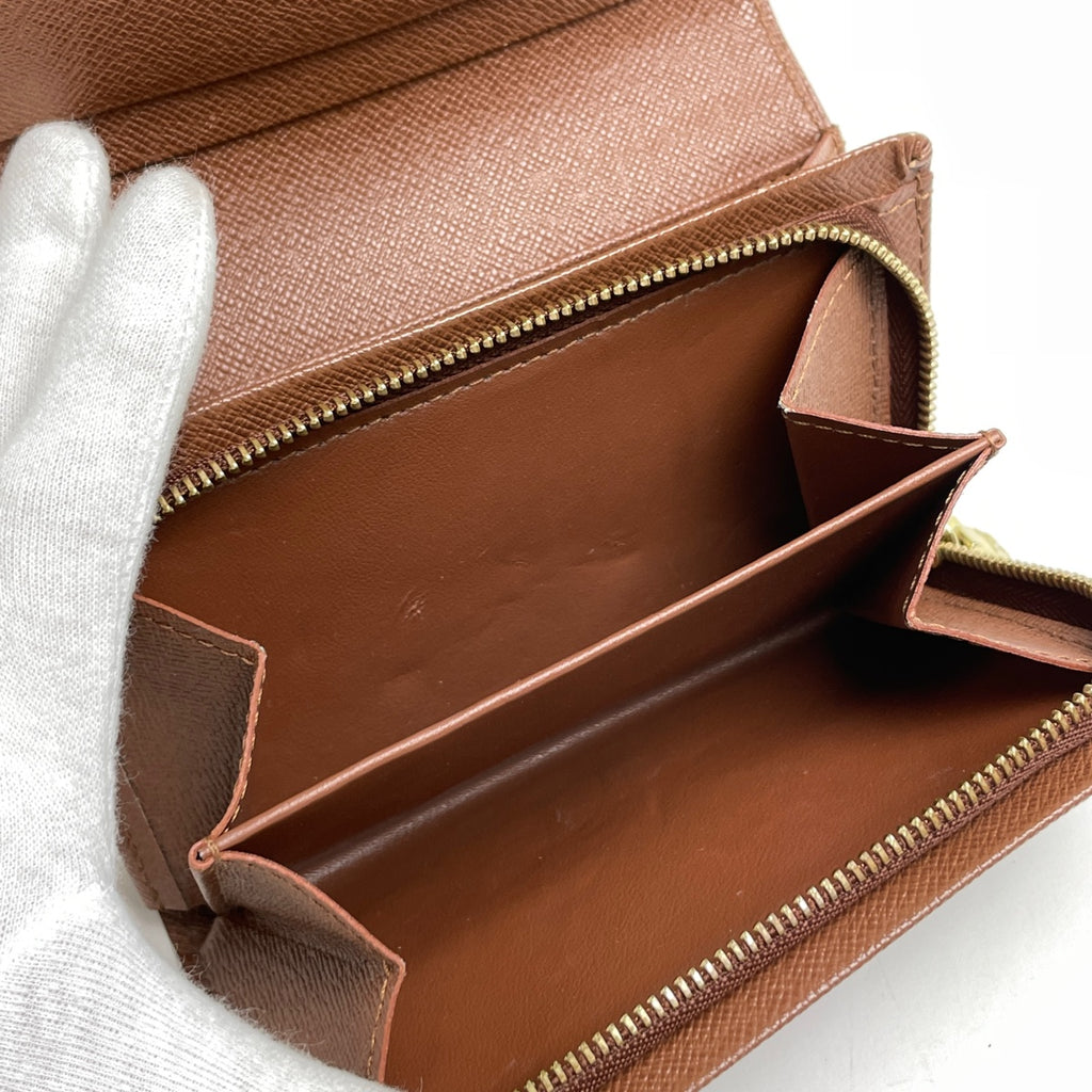 ルイ・ヴィトン ポルトフォイユ トレゾール 札入れ 小銭入れ 二つ折り財布 モノグラム ブラウン M61736 レディース 【中古】brbag