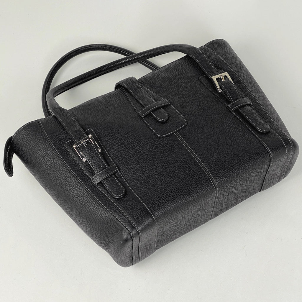 ロエベ ロゴ ハンドバッグ トートバッグ ハンドバッグ レザー ブラック レディース 【中古】brbag