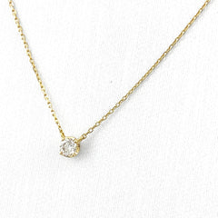 ヨンドシー ダイヤモンド デザインネックレス YG イエローゴールド ペンダント ネックレス K18 ダイヤモンド レディース 【中古】brjwl