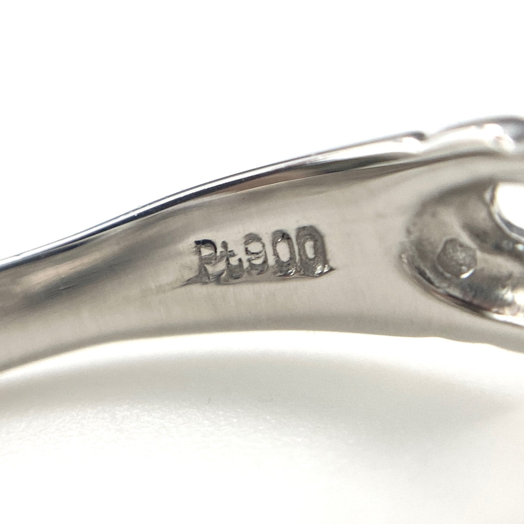 メレダイヤ デザインリング プラチナ 指輪 リング 16号 Pt900 ダイヤモンド レディース 【中古】nbjwl