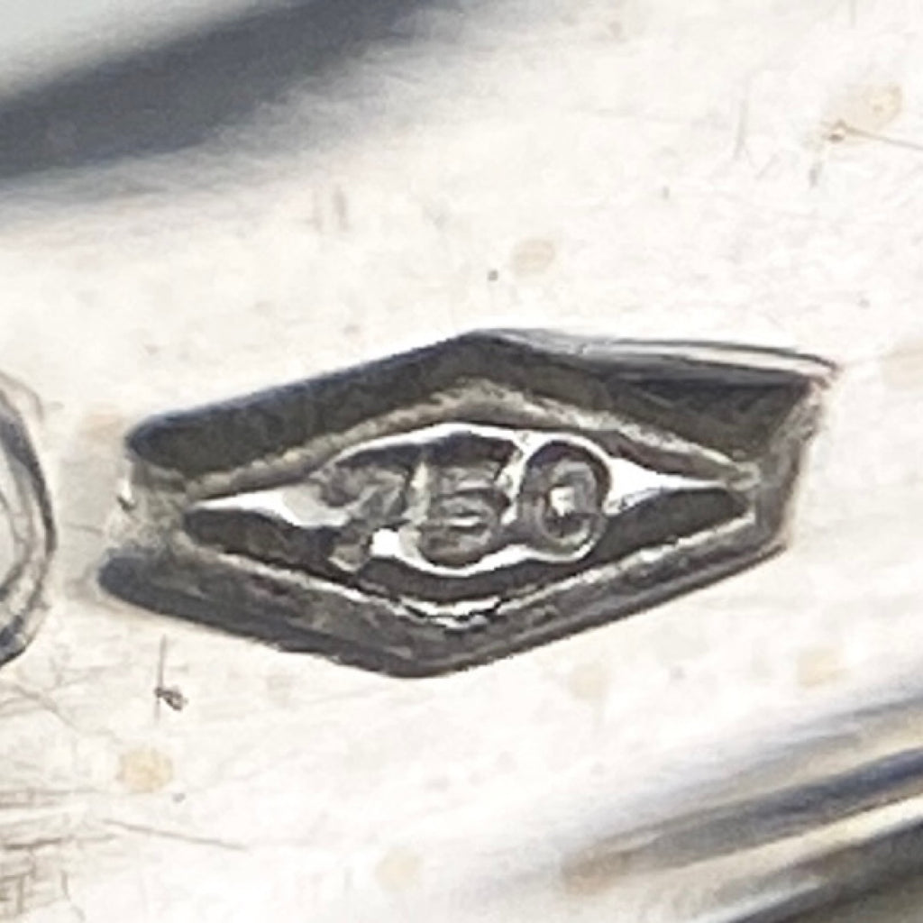 メレダイヤ デザインリング 指輪 リング 23.5号 K18 ダイヤモンド メンズ 【中古】nbjwl