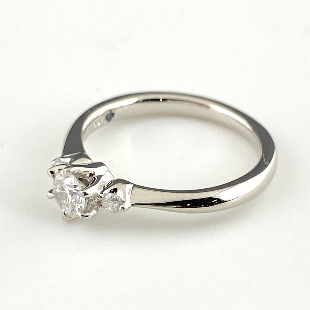 ヨンドシー ダイヤモンド デザインリング プラチナ 指輪 リング 5.5号 Pt950 ダイヤモンド レディース 【中古】brjwl