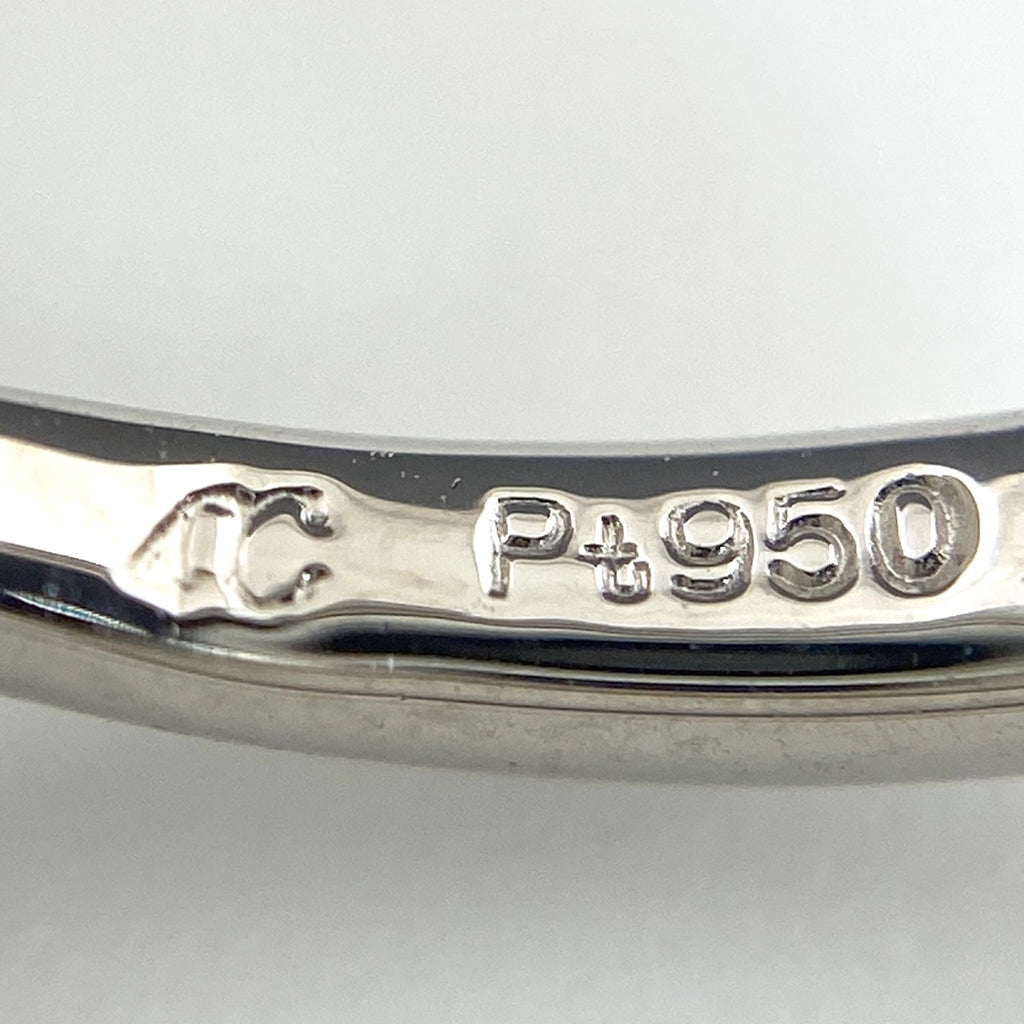 ヨンドシー ダイヤモンド デザインリング プラチナ 指輪 リング 5.5号 Pt950 ダイヤモンド レディース 【中古】brjwl