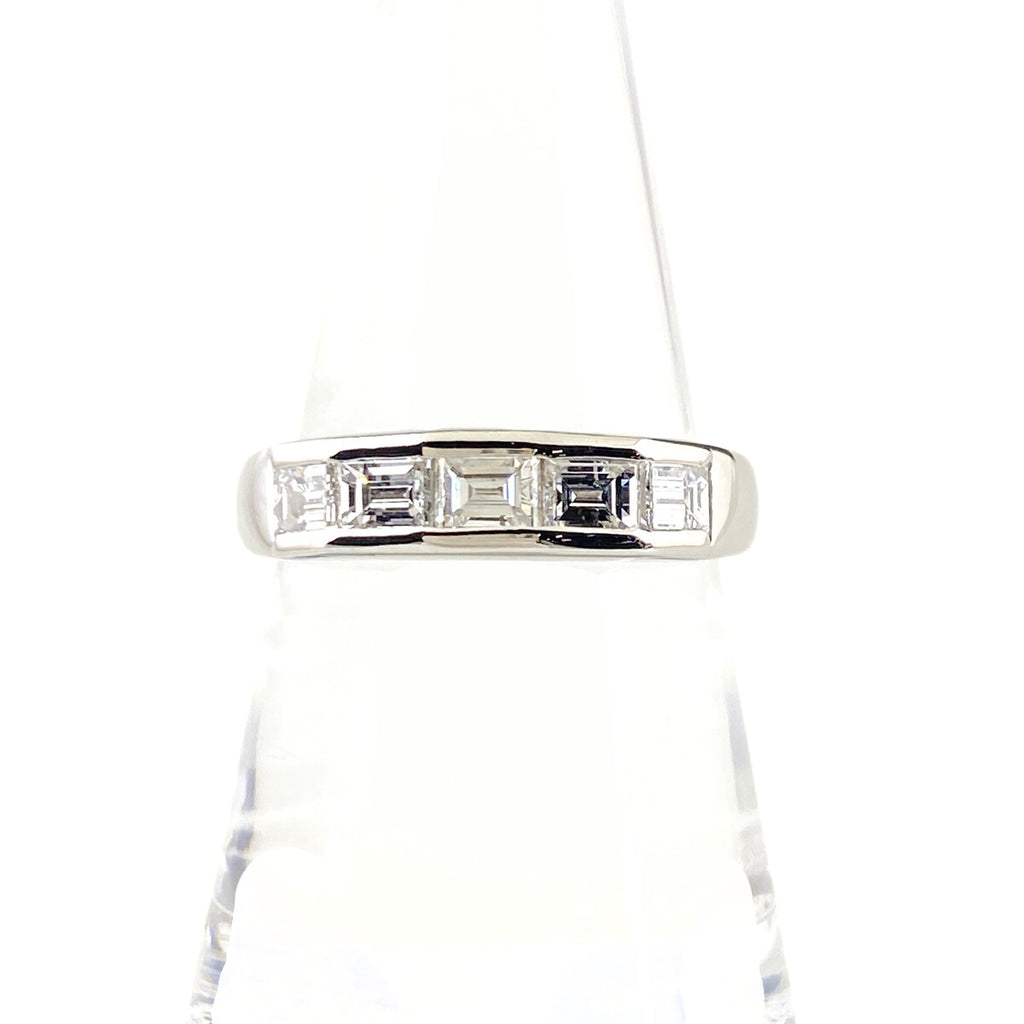 メレダイヤ デザインリング プラチナ 指輪 リング 16号 Pt900 ダイヤモンド レディース 【中古】nbjwl