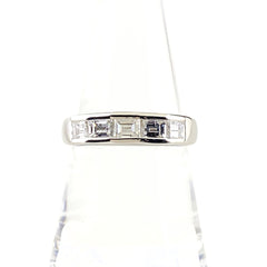 メレダイヤ デザインリング プラチナ 指輪 リング 16号 Pt900 ダイヤモンド レディース 【中古】nbjwl