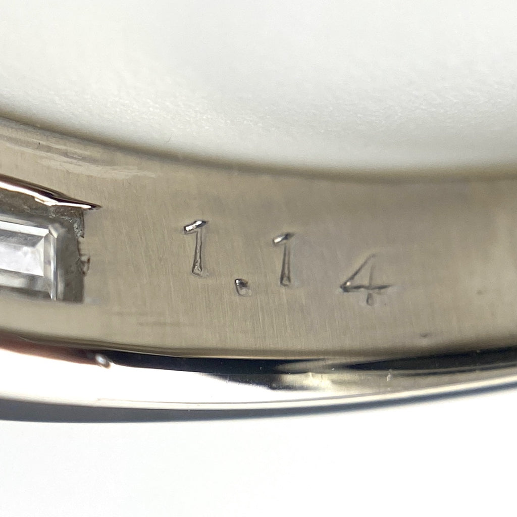 メレダイヤ デザインリング プラチナ 指輪 リング 16号 Pt900 ダイヤモンド レディース 【中古】nbjwl