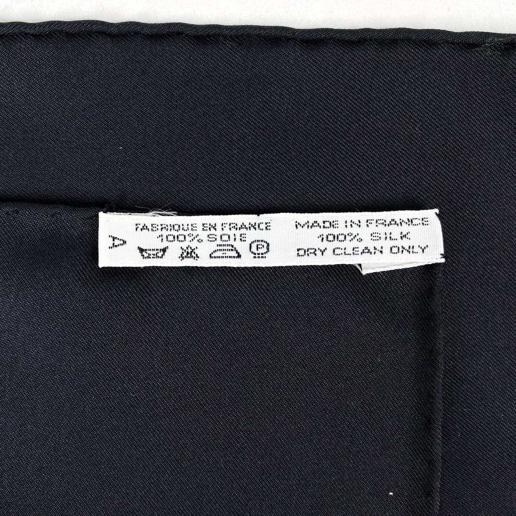 エルメス カレ 90 KOSMIMA 宇宙 スカーフ シルク ブラック マルチカラー レディース 【中古】brbag