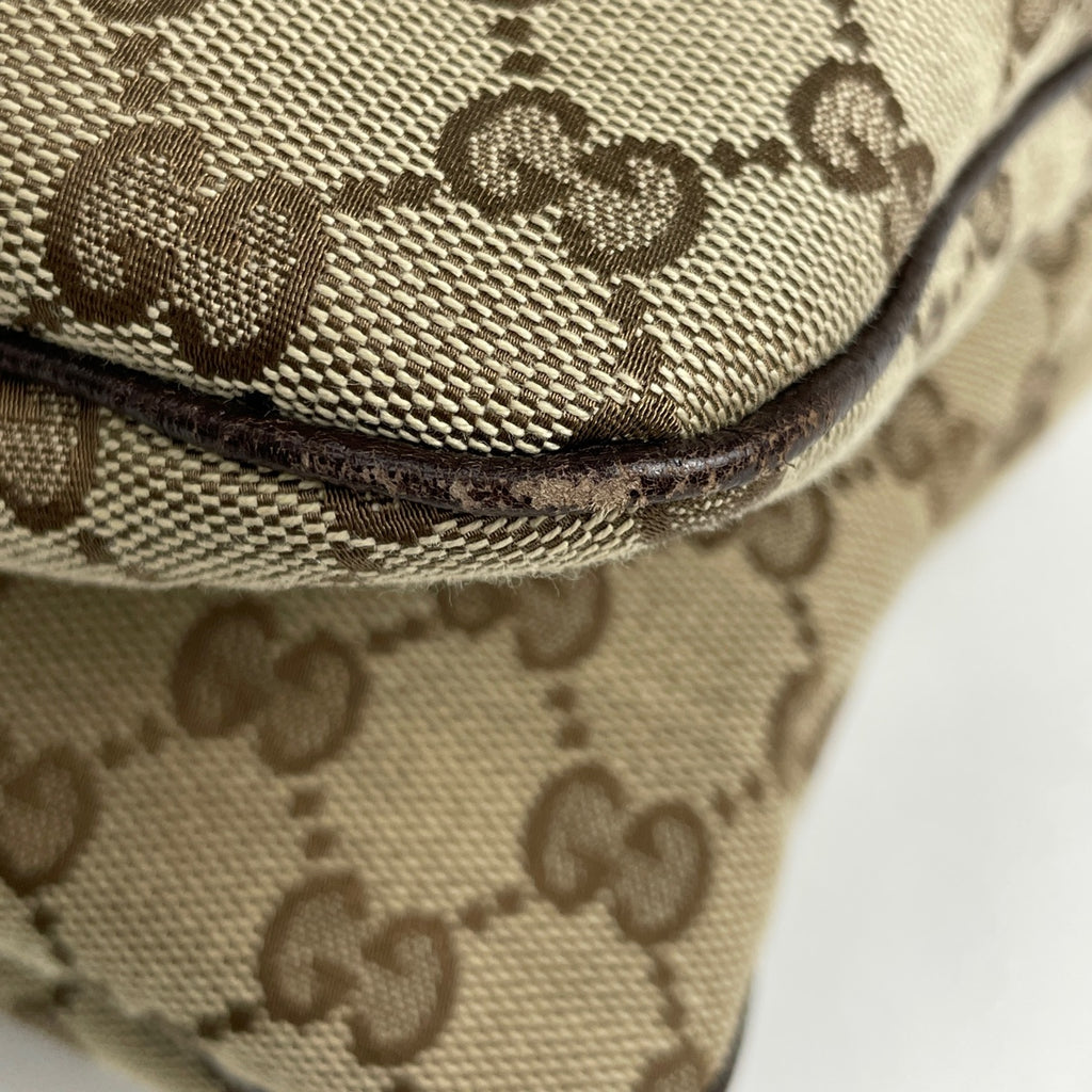 グッチ GG柄 ショルダーバッグ シェリーライン ウェブ ワンショルダー ショルダーバッグ GGキャンバス ブラウン 146243 レディース 【中古】brbag