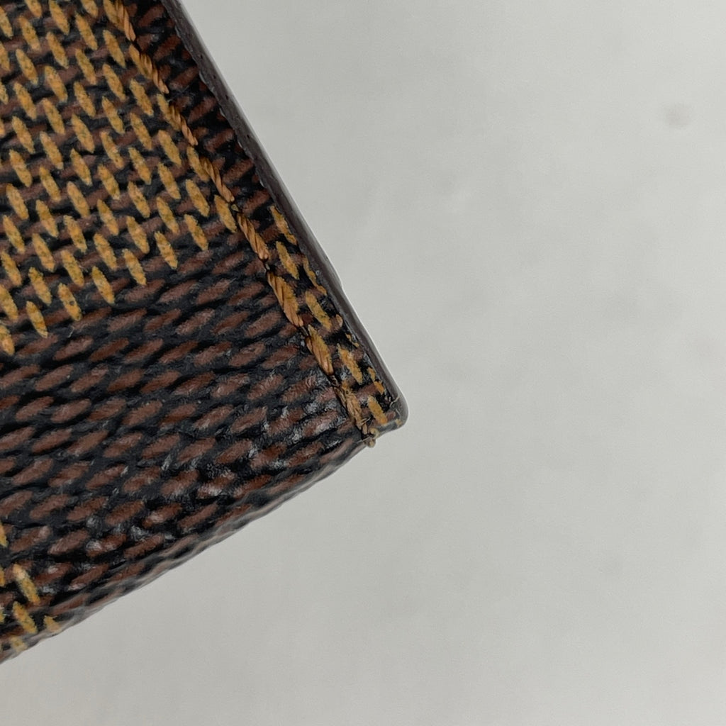 ルイ・ヴィトン アンヴェロップ カルト ドゥ ヴィジット カード入れ 名刺ケース カードケース ダミエ ブラウン N62920 レディース 【中古】brbag