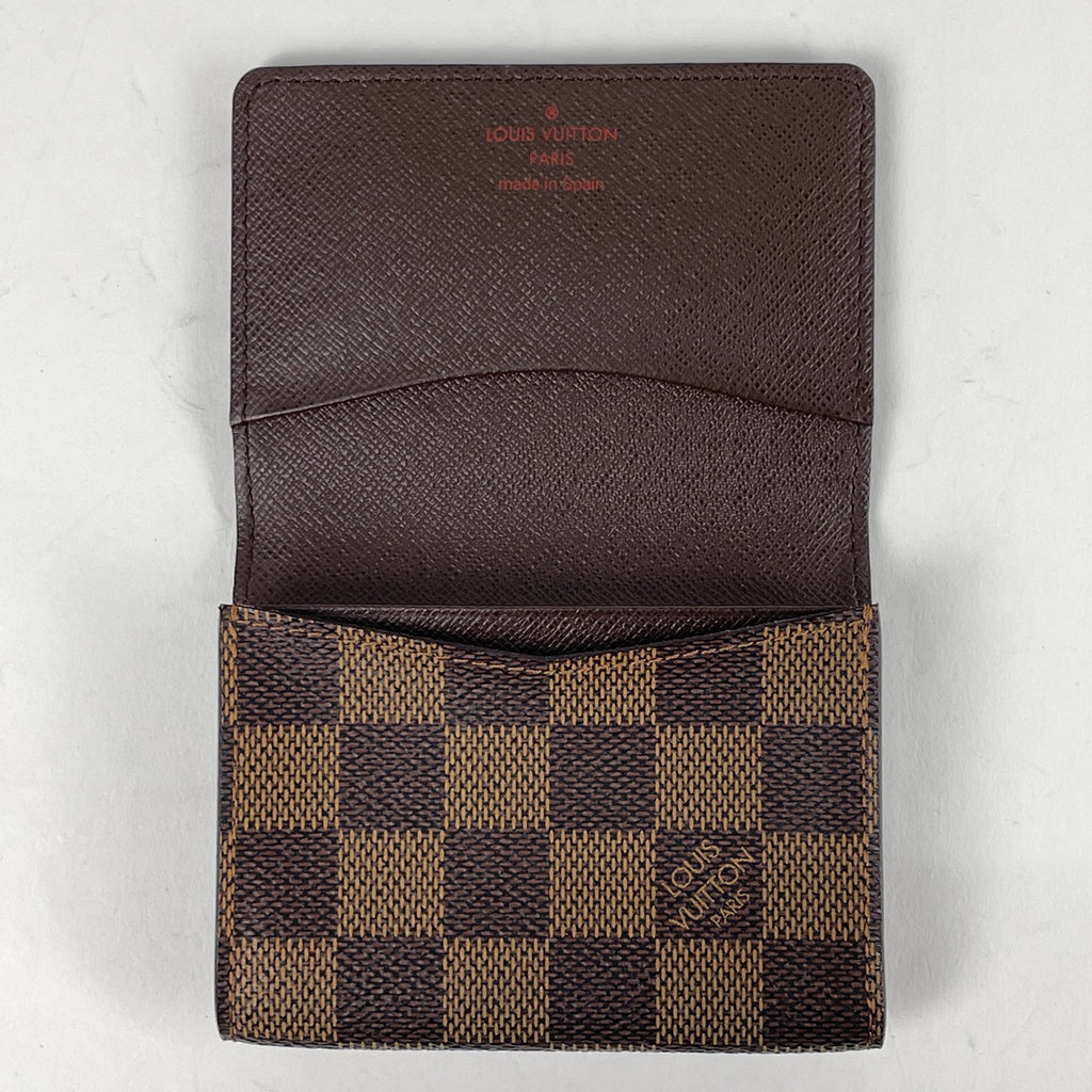 ルイ・ヴィトン アンヴェロップ カルト ドゥ ヴィジット カード入れ 名刺ケース カードケース ダミエ ブラウン N62920 レディース 【中古】brbag