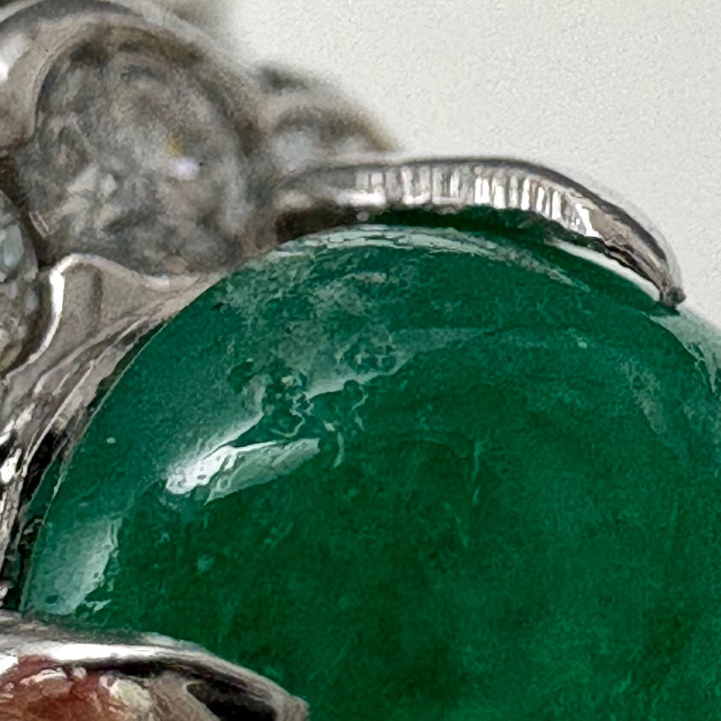 エメラルド デザインリング プラチナ 指輪 メレダイヤ リング 17号 Pt900 エメラルド ダイヤモンド レディース 【中古】nbjwl