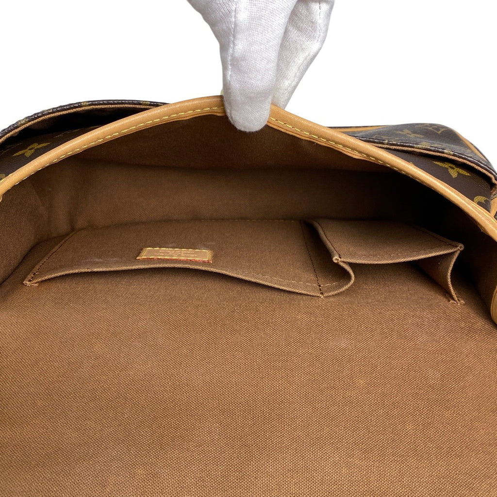 ルイ・ヴィトン ソローニュ 斜め掛け ショルダーバッグ モノグラム ブラウン M42250 レディース 【中古】brbag