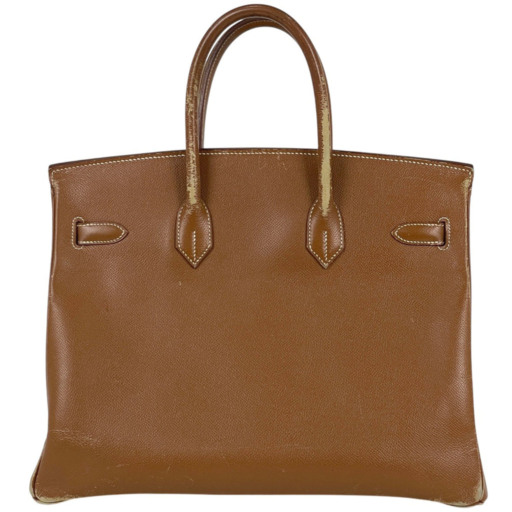 エルメス バーキン35cm ハンドバッグ クシュベル ゴールド □Ｂ レディース 中古 brbag