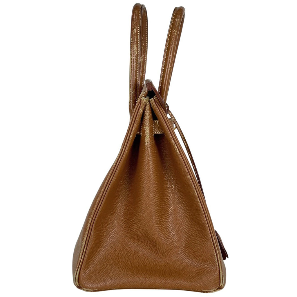 エルメス バーキン35cm ハンドバッグ クシュベル ゴールド □Ｂ レディース 中古 brbag