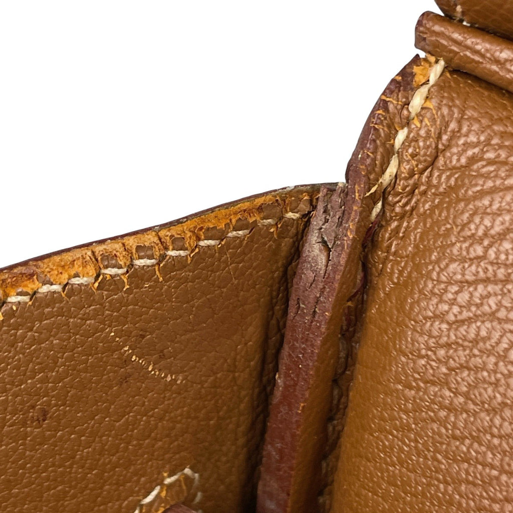 エルメス バーキン35cm ハンドバッグ クシュベル ゴールド □Ｂ レディース 中古 brbag