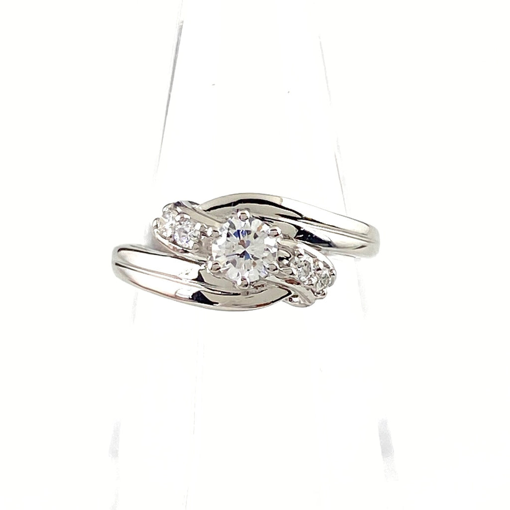 Pt900 ダイヤモンド リング 11号 0.314ct レディース 中古 nbjwl