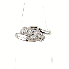 Pt900 ダイヤモンド リング 11号 0.314ct レディース 中古 nbjwl