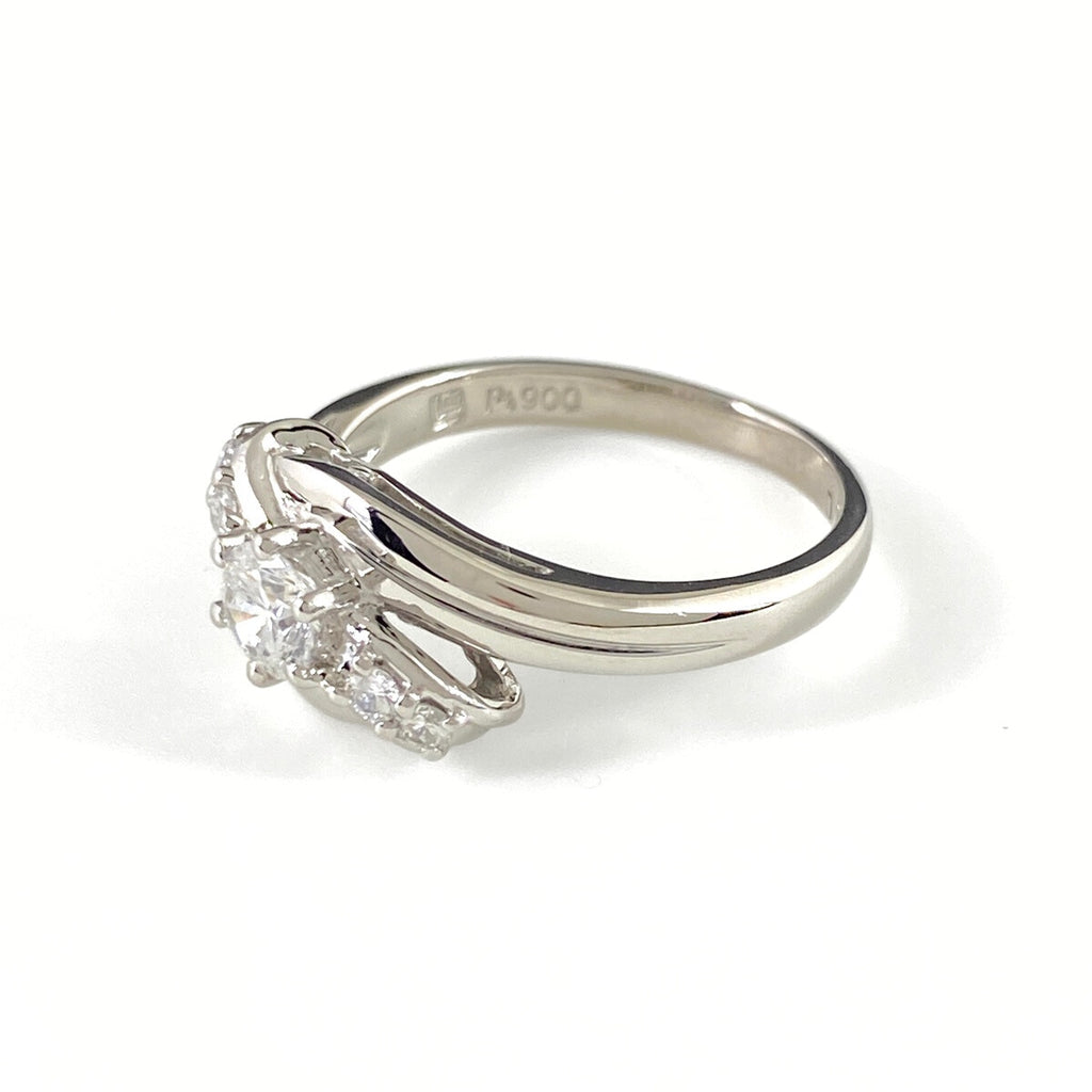 Pt900 ダイヤモンド リング 11号 0.314ct レディース 中古 nbjwl