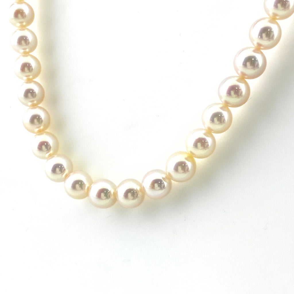 パール デザインネックレス シルバー 真珠 ネックレス SV パール レディース 【中古】nbjwl