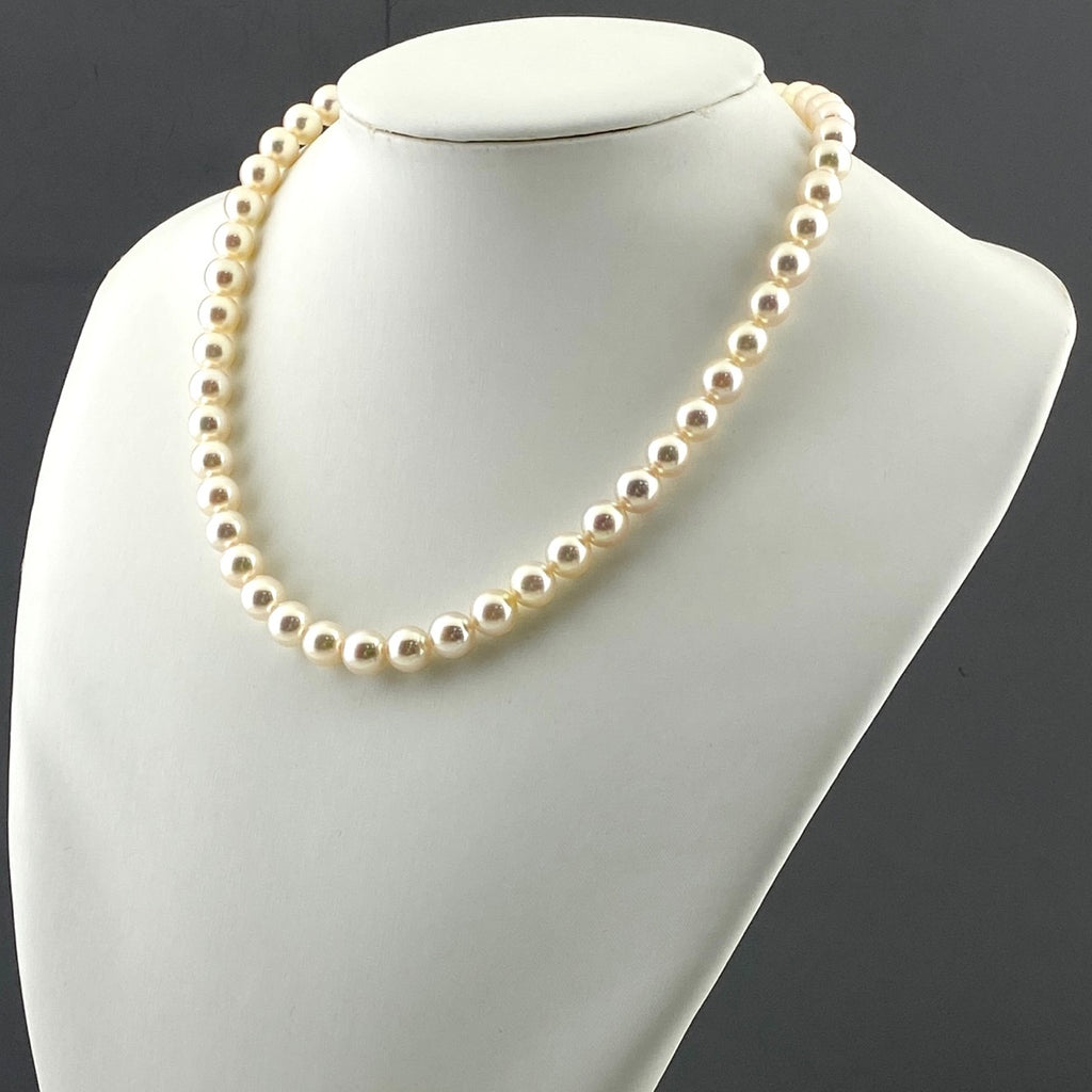 パール デザインネックレス シルバー 真珠 ネックレス SV パール レディース 【中古】nbjwl