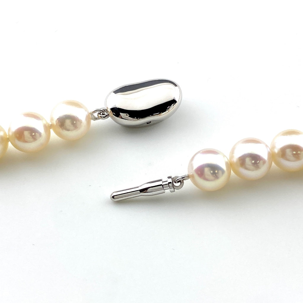 パール デザインネックレス シルバー 真珠 ネックレス SV パール レディース 【中古】nbjwl