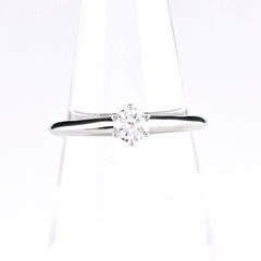 ティファニー ソリテール リング リング 10号 Pt950 ダイヤモンド レディース ブランドジュエリー 【中古】brjwl