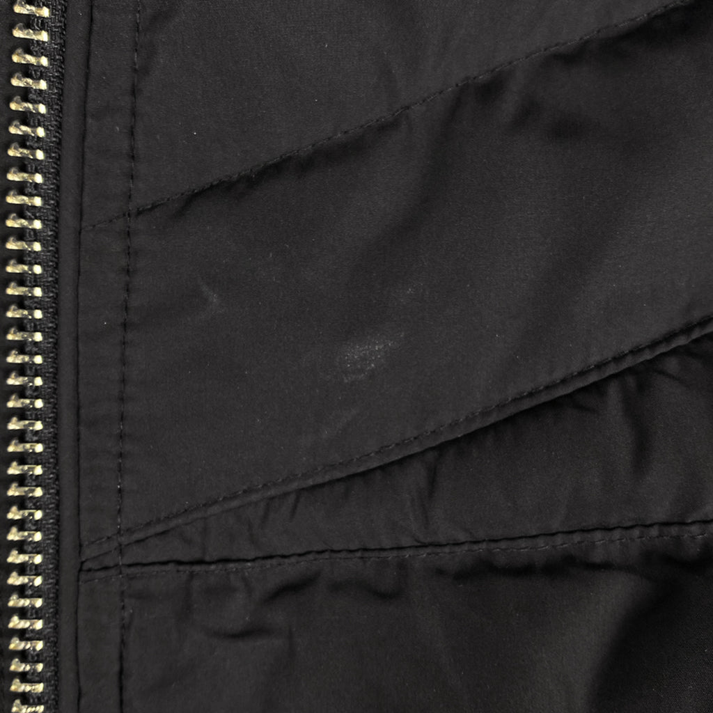 マイケルコース ジップアップ ジャケット フード ベルト付き フェイクファー アウター ブラック レディース 【中古】brapp