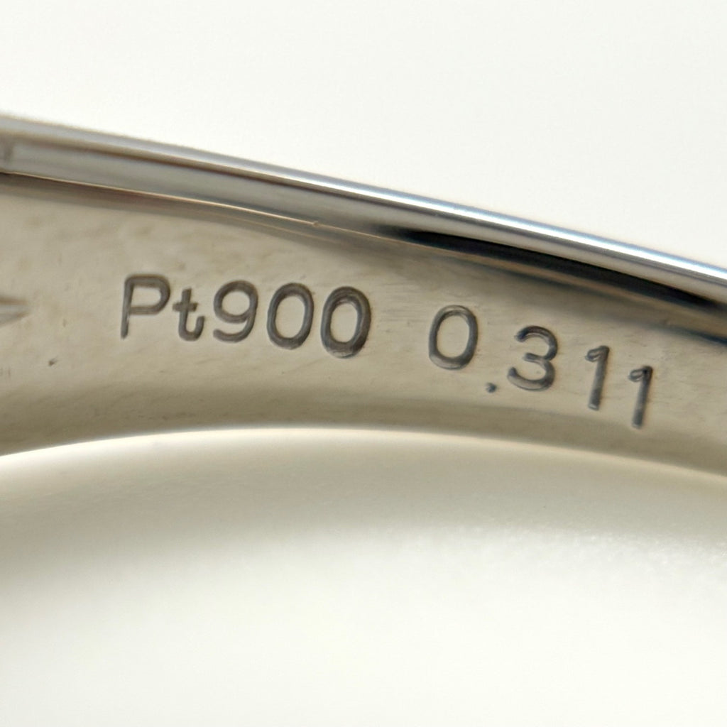 ダイヤモンド デザインリング プラチナ 指輪 メレダイヤ リング 12号 Pt900 ダイヤモンド レディース 【中古】nbjwl