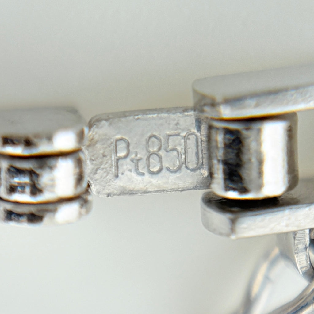 約40cm エメラルド ネックレス プラチナ ペンダント メレダイヤ Pt850 エメラルド ダイヤモンド レディース 【中古】nbjwl