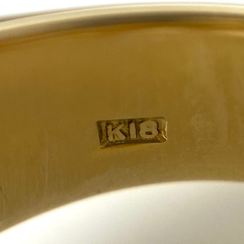 メレダイヤ デザインリング YG イエローゴールド 指輪 リング 11.5号 K18 ダイヤモンド レディース 【中古】nbjwl