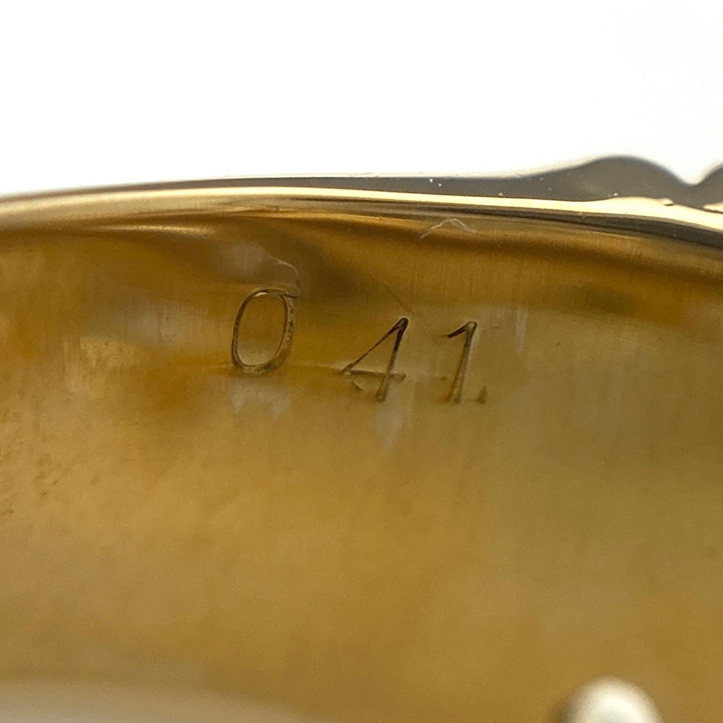 メレダイヤ デザインリング YG イエローゴールド 指輪 リング 11.5号 K18 ダイヤモンド レディース 【中古】nbjwl