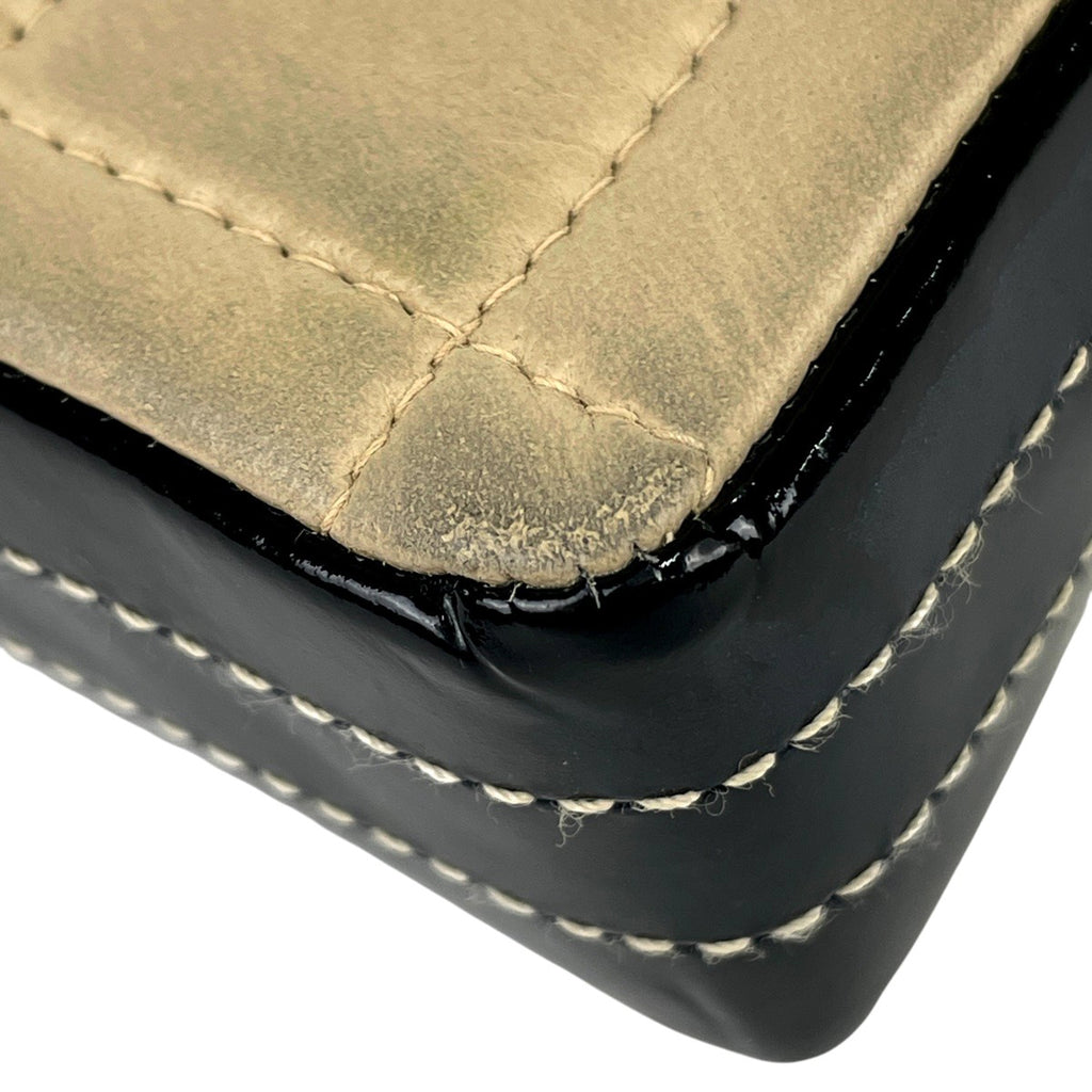 シャネル チョコバー チェーン ショルダーバッグ ココマーク マドモアゼル ショルダーバッグ レザー ベージュ ブラック レディース 【中古】brbag